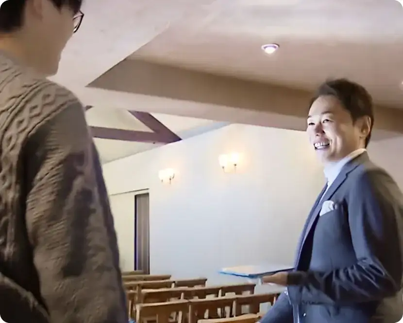 担当プランナー決定・会場手配・下見同行（必要に応じて）