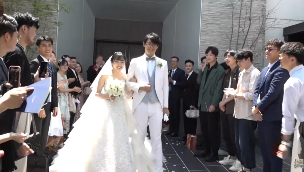 中国人カップルの結婚式の様子
