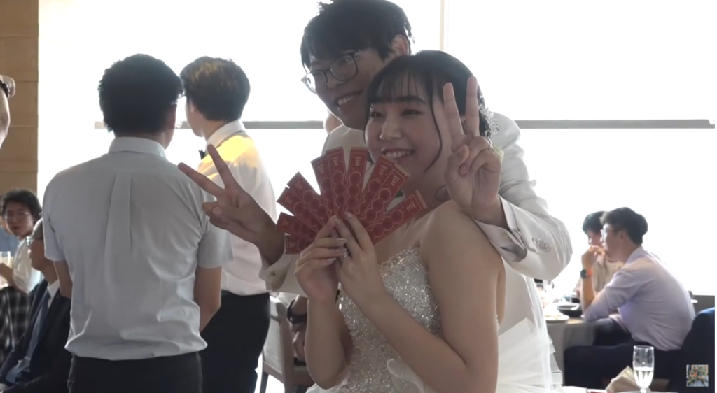 中国人カップルの結婚式の様子